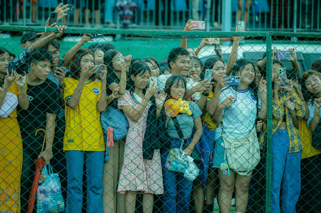 crowd at social event